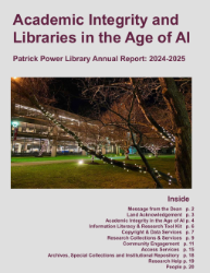 2025 Annual Report for the Patrick Power Library cover image